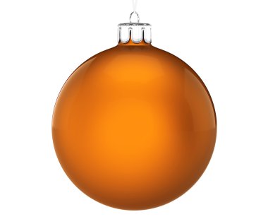 Beyaz arka plan üzerinde mükemmel Noel topu