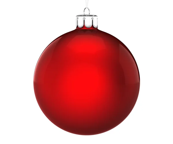 白い背景の上の完璧なクリスマス ボール — ストック写真