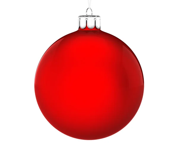 白い背景の上の完璧なクリスマス ボール — ストック写真