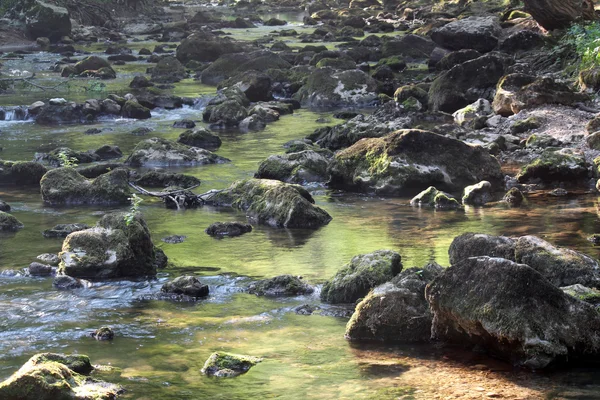 Arroyo de montaña con piedras —  Fotos de Stock