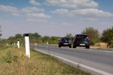 yol trafik sahne arabalar