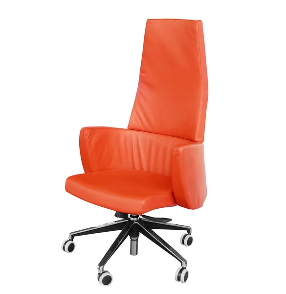 Office leather red chair isolated — Stock Photo, Image