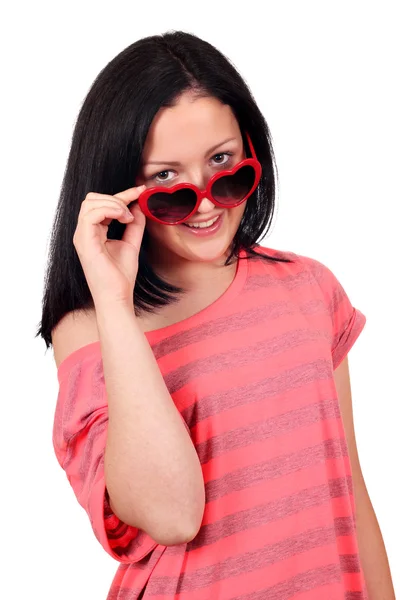 Menina adolescente com óculos de sol — Fotografia de Stock