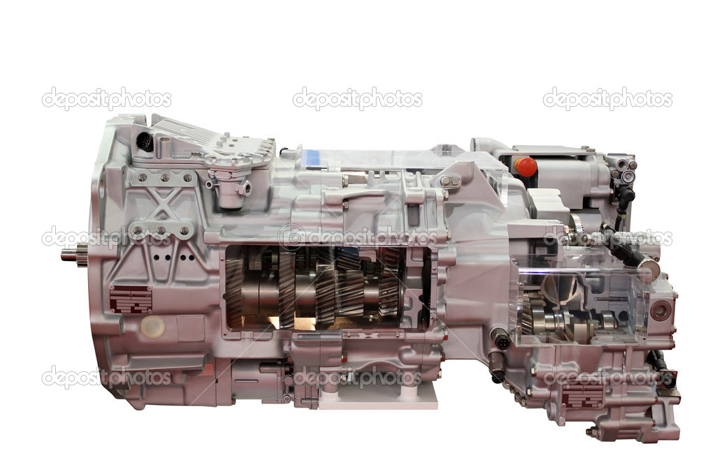 Heavy truck automatic transmission isolated
