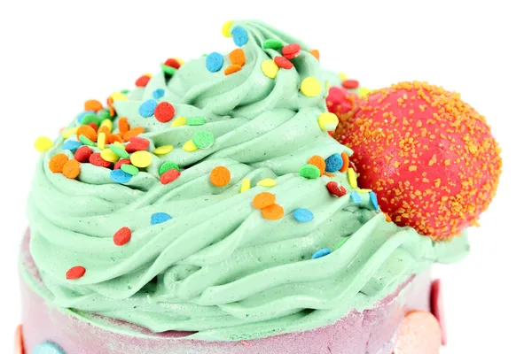 Kolorowe słodkie ciastko z bliska — Zdjęcie stockowe
