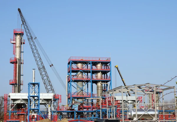 Fabriken konstruktion webbplats industrin zon — Stockfoto