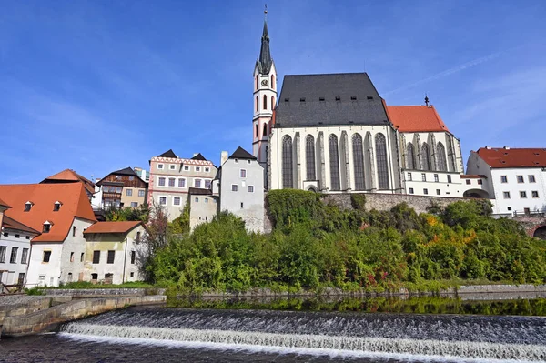 Eglise Saint Vitus Sur Rivière Vltava Cesky Krumlov République Tchèque — Photo