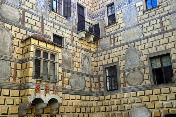 Стіни Середньовічного Замку Чеському Крамловському Краї — стокове фото