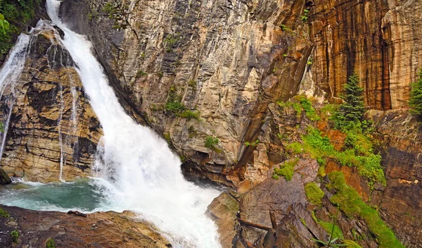 Bad Gastein Waterval Gasteiner Ache Rivier Zomerseizoen — Stockfoto