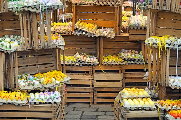 Bunter Ostereiermarkt Wien — Stockfoto