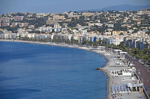 Beach Promenade Des Anglais Nice France — 图库照片