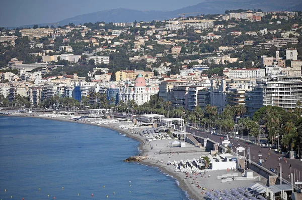 Beach Nice Town France — Stockfoto