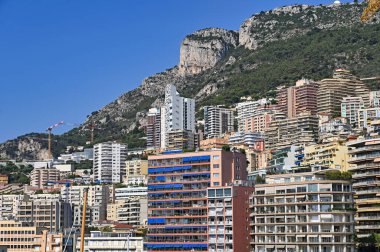 Monako yaz mevsiminde panoramik manzara