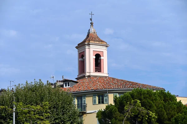 Old Church Tower Nice France — 스톡 사진