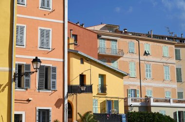 Colorful old buildings in Menton France