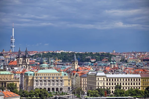 Прага Городской Пейзаж Достопримечательности Чехии — стоковое фото