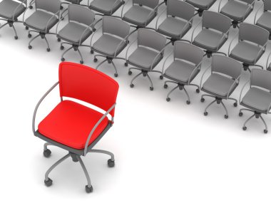 Ofis koltukları - liderlik kavramı