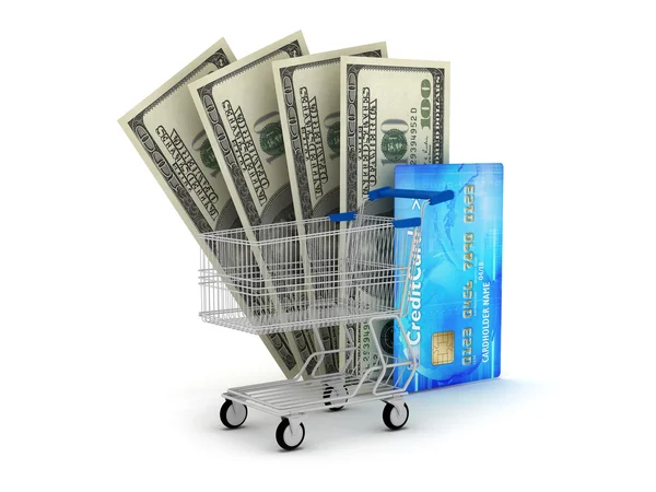 Ilustração do conceito de compras — Fotografia de Stock