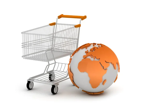 E-shopping concept illustratie — Stockfoto