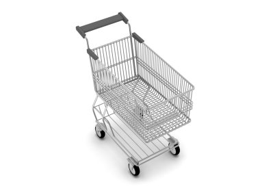 Alışveriş arabası.