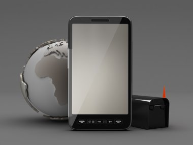 cep telefonu - konsept illüstrasyon e-posta