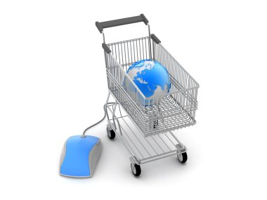 Online alışveriş - konsept illüstrasyon