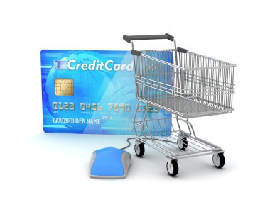 Online ödemeler - konsept illüstrasyon e-alışveriş