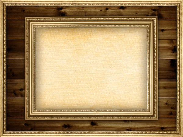 Background - Blank paper sheet in picture frame — Stock Photo, Image