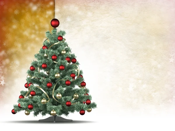 Sfondo di Natale - albero di Natale e spazio vuoto per il testo — Foto Stock