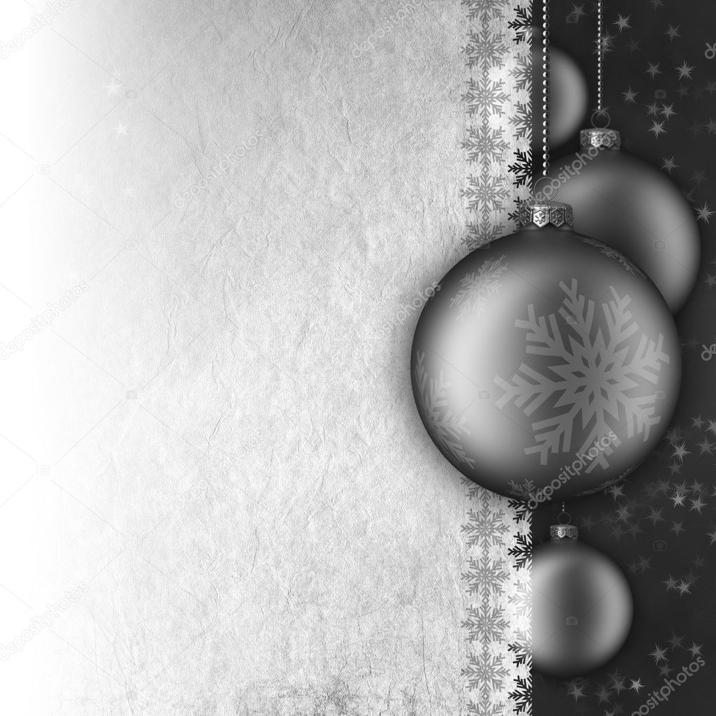 Fundo de Natal preto e branco fotos, imagens de © digieye #35787891