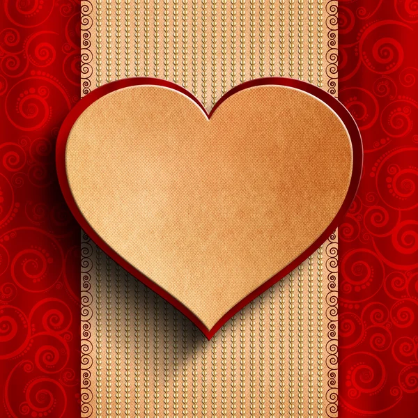Walentynki - szablon karty z pozdrowieniami — Zdjęcie stockowe