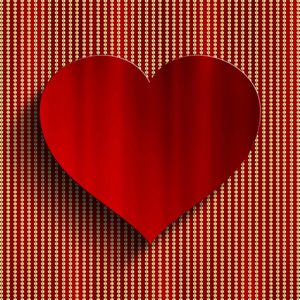 Sevgililer günü arka plan - kırmızı kalp — Stok fotoğraf