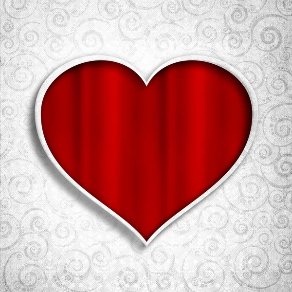 Valentine's Day - greeting card background template — Stock Photo, Image