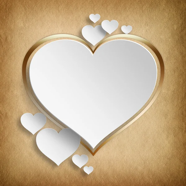 Valentines Day background - hearts — Stock Photo, Image