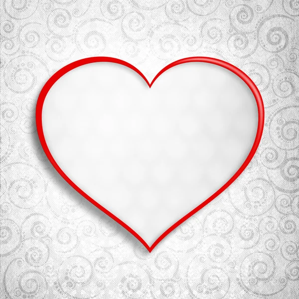 Valentine's Day - greeting card background template — Stock Photo, Image