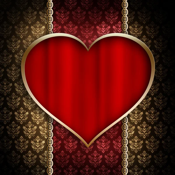 Aftelkalender voor Valentijnsdag - achtergrond van wenskaartsjabloon — Stockfoto