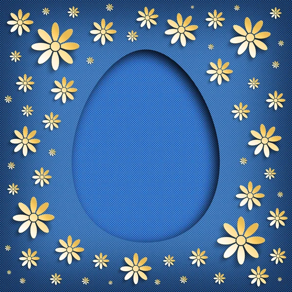 Frohe Osterkarte - Blumen und Leerraum für Text — Stockfoto