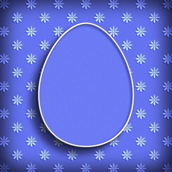 Happy Easter - simple shape of easter egg — Stock Photo, Image