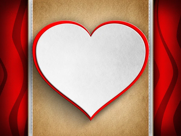 Sevgililer günü kartı şablonu — Stok fotoğraf