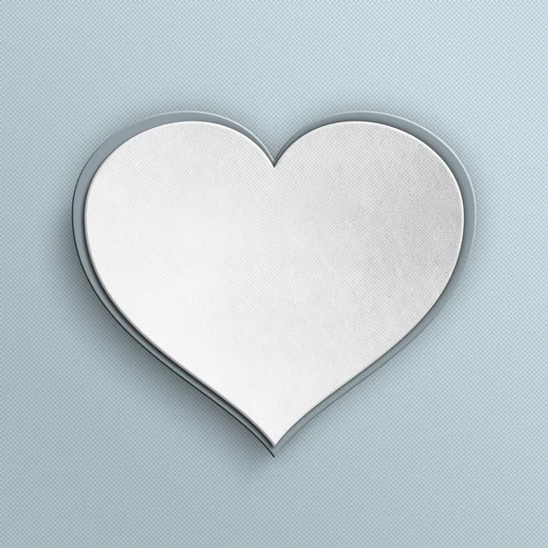 День святого Валентина фон карты - простая форма сердца — стоковое фото