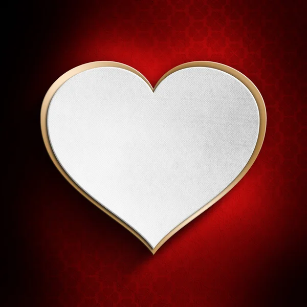 Coração Valentim em fundo modelado — Fotografia de Stock
