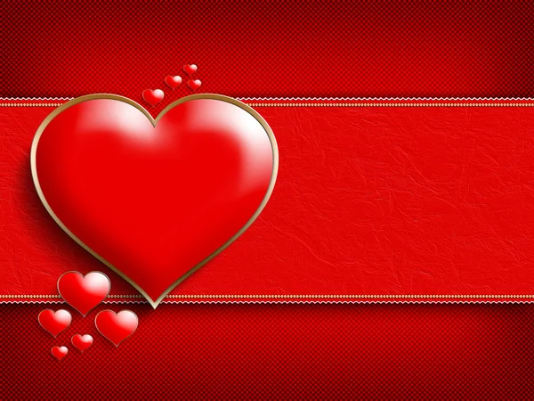 Valentinstag - Hintergrund der Grußkarten-Vorlage — Stockfoto
