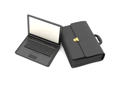 laptop ve evrak çantası