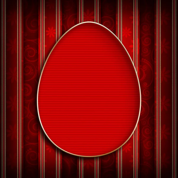 Buona Pasqua - disegno di sagoma semplice di biglietto di auguri — Foto Stock