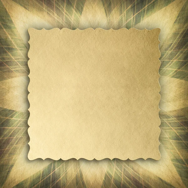 Blank paper sheet on abstract patterned background — Stock Photo, Image