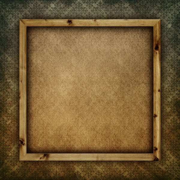 Grunge background template - blank sheet in picture frame — Stock Photo, Image