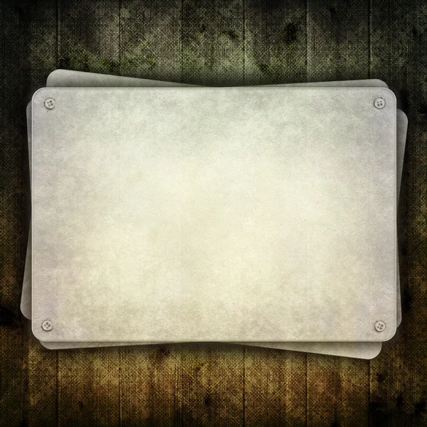 Blank plate on grunge background — Stock Photo, Image