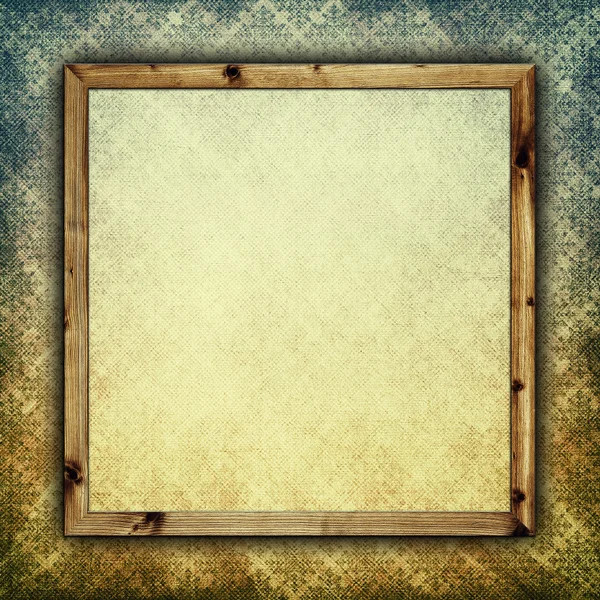 Sjabloon achtergrond - blanco papier blad in afbeeldingsframe — Stockfoto