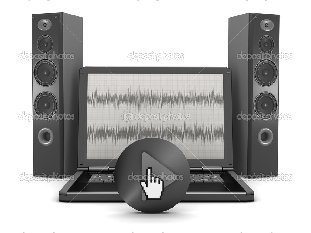 Computer sound system - laptop and speakers