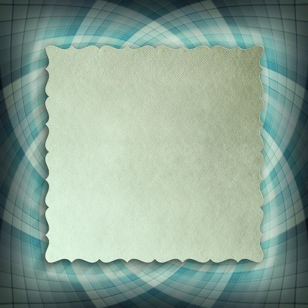 Blank paper sheet on patterned background — Stock Photo, Image
